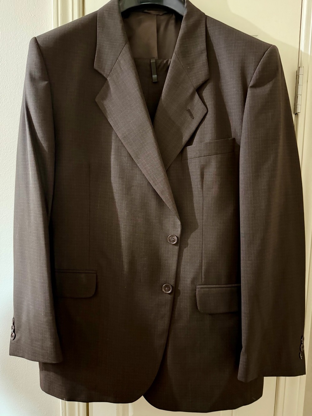 Men's Brown Two-Button Suit  - 44R
